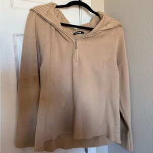 Tan Knit Sweater Oversized